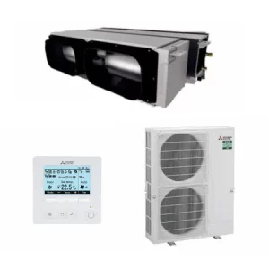 Mitsubishi Electric 18kW Inverter Ducted Air Conditioner PEA-M180LAA.TH /PUZ-ZM180VKA-A.TH, R32 with PAR-42MAAM wired controller SINGLE PHASE