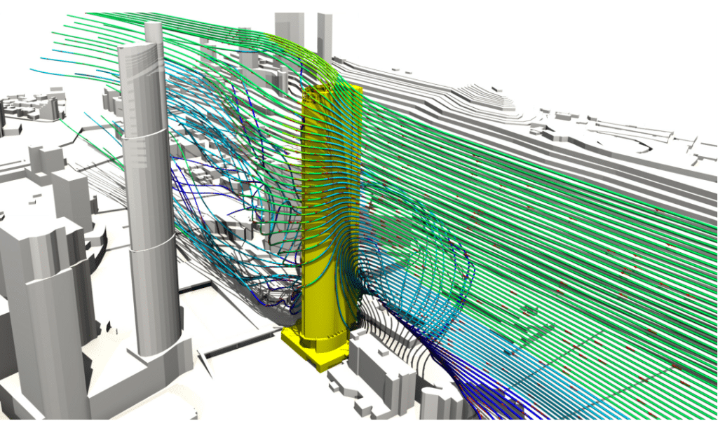 CFD wind engineering visualization
